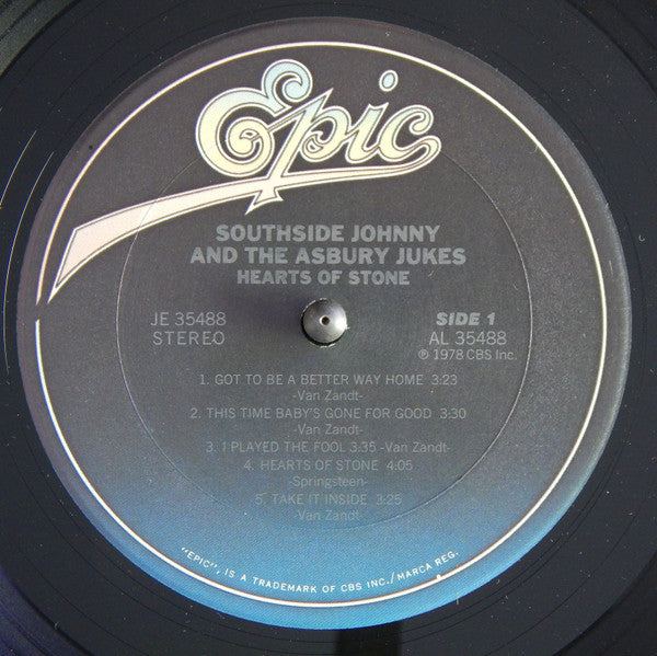 Southside Johnny & The Asbury Jukes : Hearts Of Stone (LP, Album, RE, Blu)