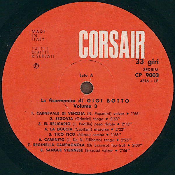 Gigi Botto : La Fisarmonica Gigi Botto Vol. 3 (LP)