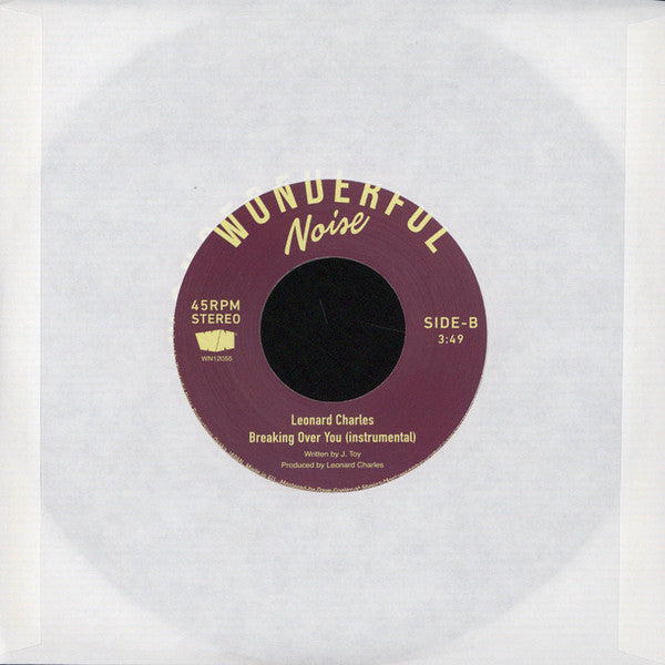 Leonard Charles : Breaking Over You (7")