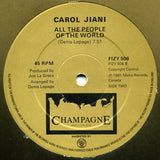 Carol Jiani : Hit 'N' Run Lover (12")
