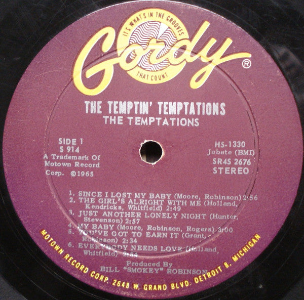 The Temptations : The Temptin' Temptations (LP, Album, Roc)