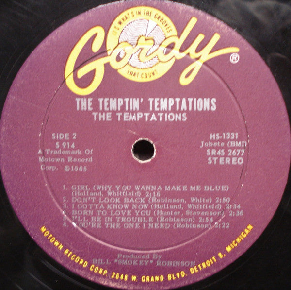 The Temptations : The Temptin' Temptations (LP, Album, Roc)