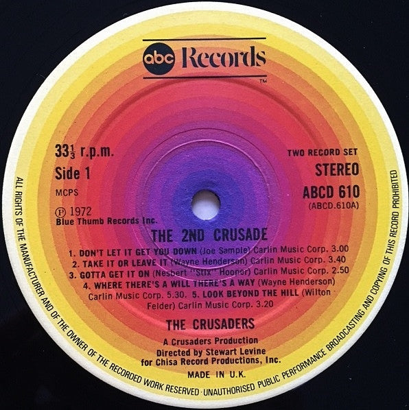 The Crusaders : The 2nd Crusade (2xLP, Album, RE)