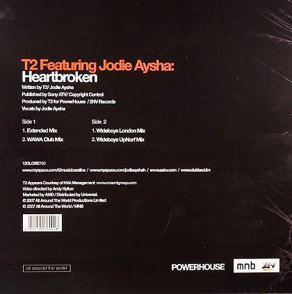 T2 (5) Featuring Jodie Aysha : Heartbroken (12", Single)