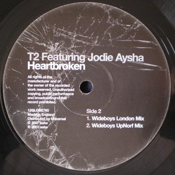 T2 (5) Featuring Jodie Aysha : Heartbroken (12", Single)