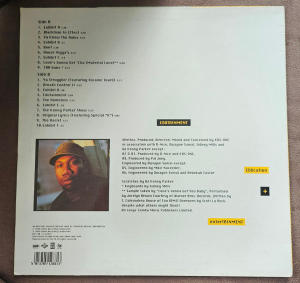 Boogie Down Productions : Edutainment (LP, Album, Ltd, RE)