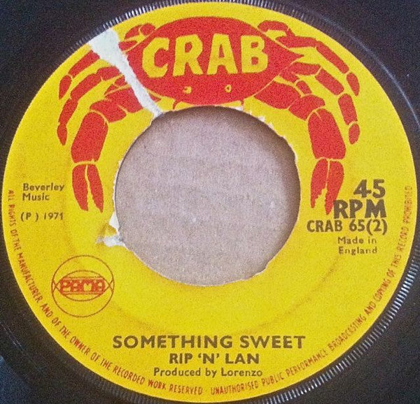 Rip 'N' Lan : In The Ghetto / Something Sweet (7", 4-P)