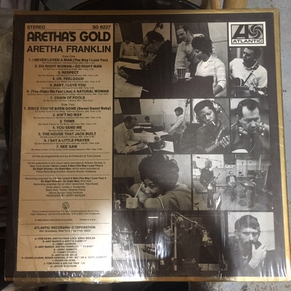 Aretha Franklin : Aretha's Gold (LP, Album, Comp, RE, Ind)