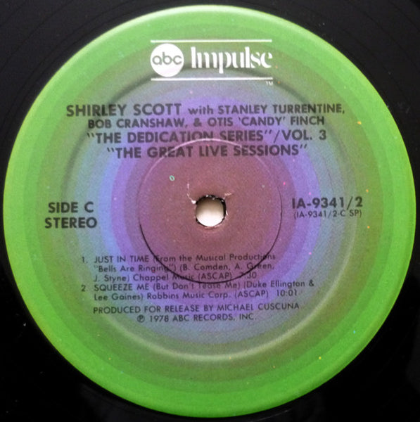 Shirley Scott With Stanley Turrentine / Bob Cranshaw / Otis 'Candy' Finch* : The Great Live Sessions (2xLP)