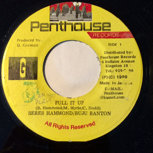 Beres Hammond / Buju Banton : Pull It Up (7", Single)