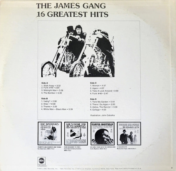 James Gang : 16 Greatest Hits (2xLP, Comp, RP)