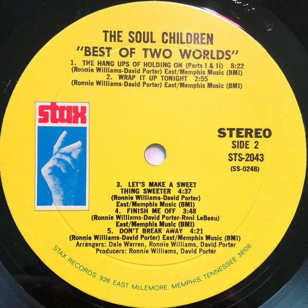 Soul Children : Best Of Two Worlds (LP, Album, Mon)