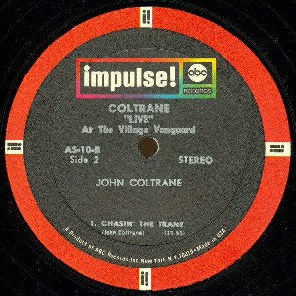 John Coltrane : "Live" At The Village Vanguard (LP, Album, RE, Gat)