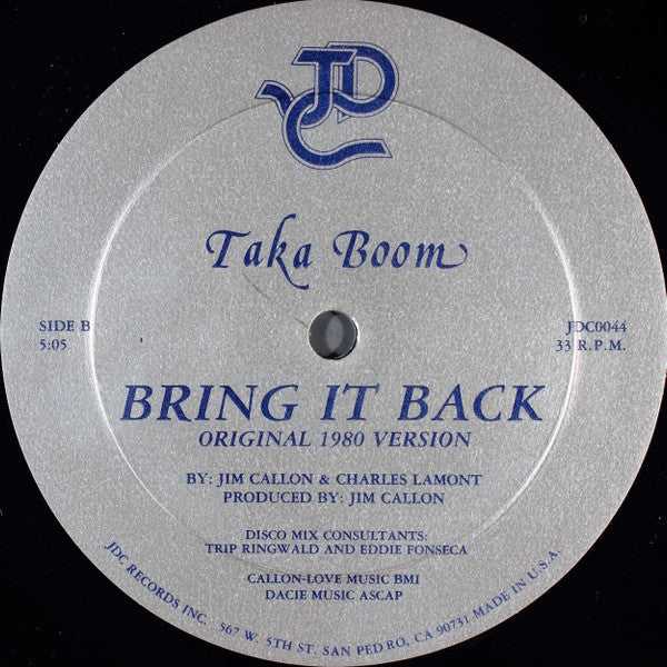 The Glass Family / Taka Boom : The Stars Are Out / Bring It Back (12")
