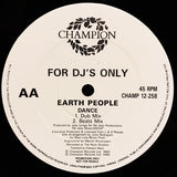 Earth People : Dance (12", Promo)
