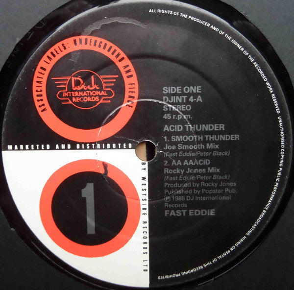 "Fast" Eddie Smith : Acid Thunder (12")