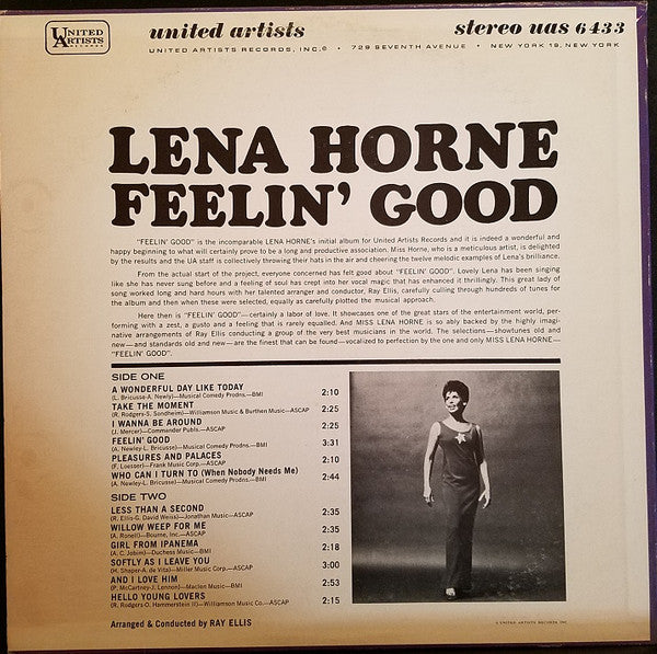 Lena Horne : Feelin' Good (LP, Album)