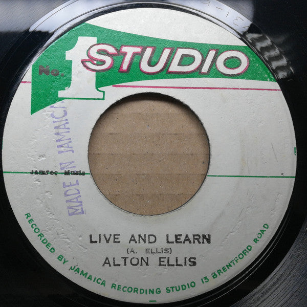Alton Ellis : Live And Learn  (7")