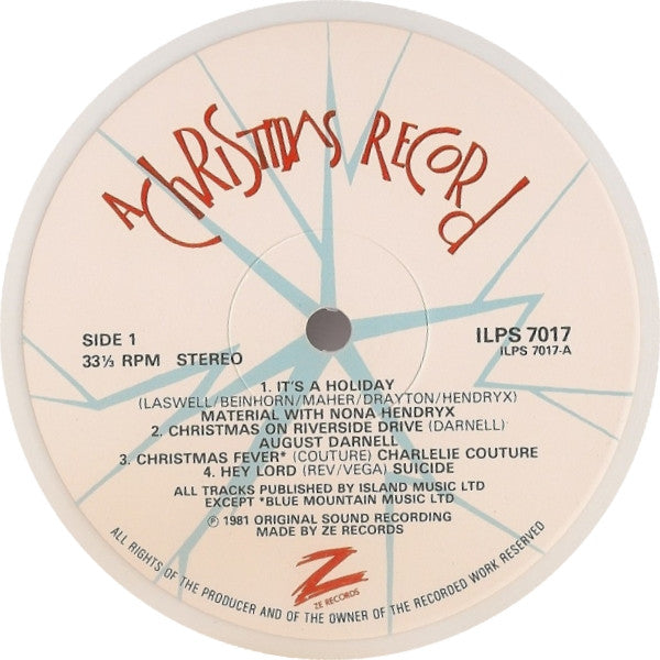 Various : A Christmas Record (LP, Comp, Whi)