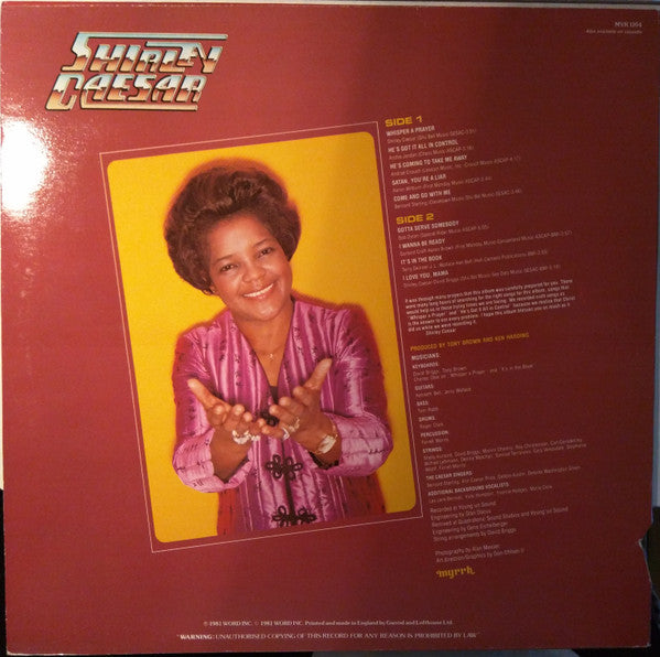 Shirley Caesar : Rejoice (LP)
