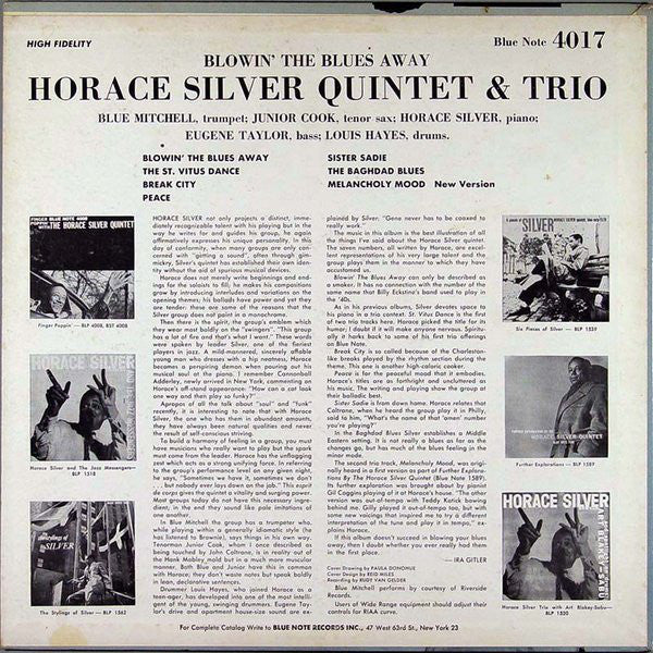The Horace Silver Quintet & Trio* : Blowin' The Blues Away (LP, Album, Mono, Dee)