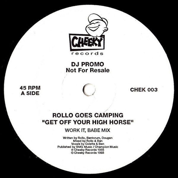 Rollo Goes Camping : Get Off Your High Horse (12", Promo)