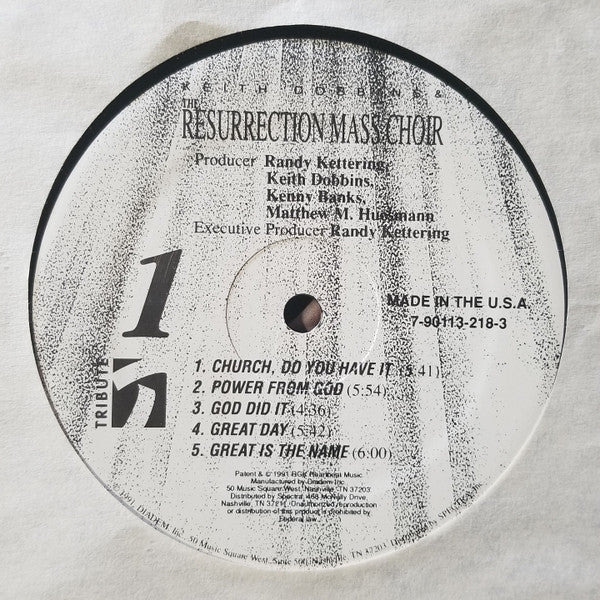Keith Dobbins & The Resurrection Mass Choir : Keith Dobbins & The Resurrection Mass Choir (LP, Album)