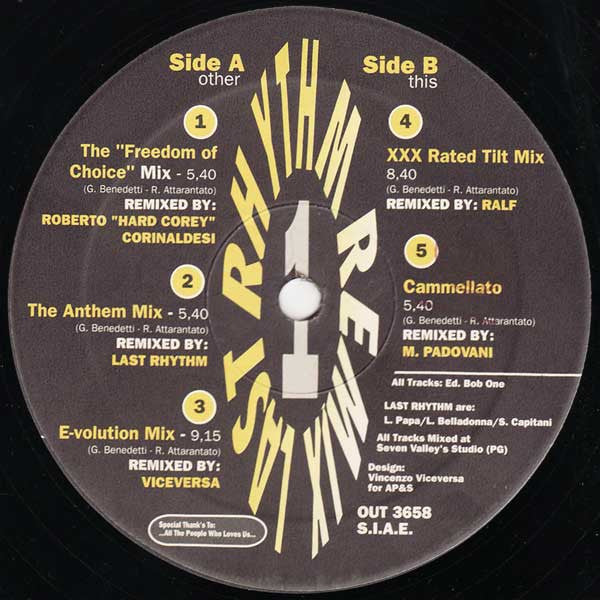 Last Rhythm : Last Rhythm - Last Rhythm 94 (12", RE)