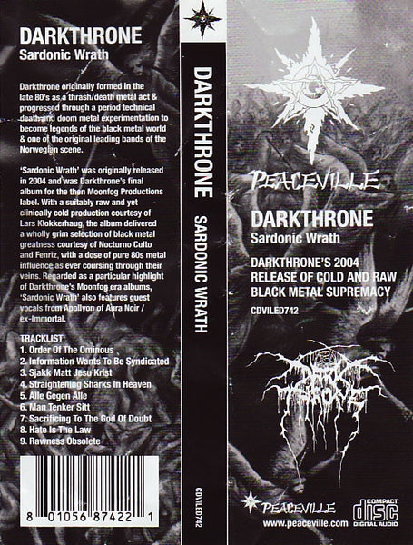 Darkthrone : Sardonic Wrath (CD, Album, RE)