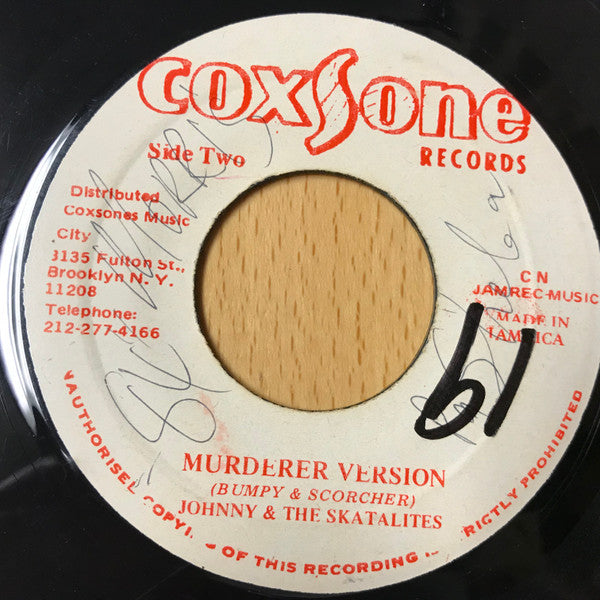 Johnny Osbourne : Murderer (7")
