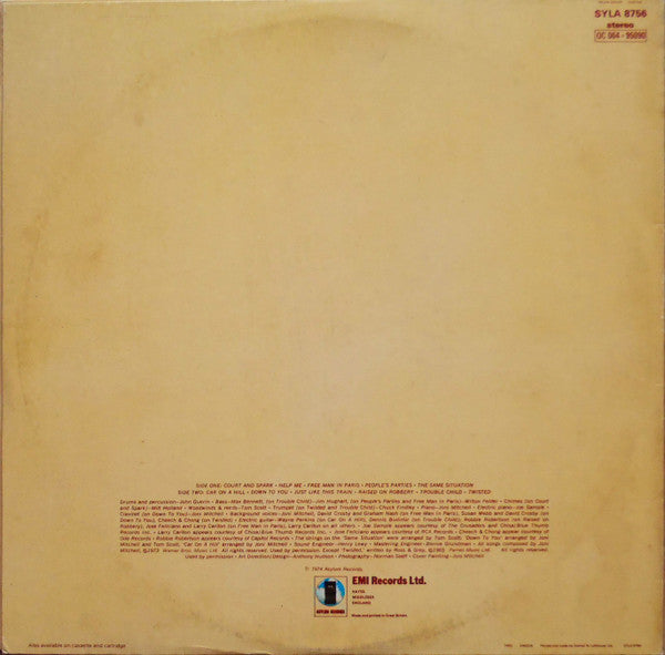 Joni Mitchell : Court And Spark (LP, Album)