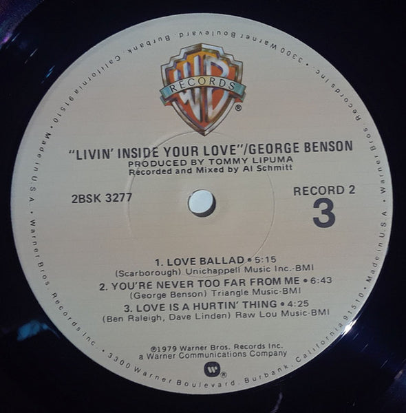 George Benson : Livin' Inside Your Love (2xLP, Album, Jac)