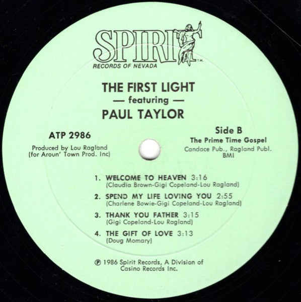 The First Light Featuring Paul Taylor (36) : The Prime Time Gospel (LP, Album)