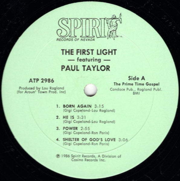The First Light Featuring Paul Taylor (36) : The Prime Time Gospel (LP, Album)