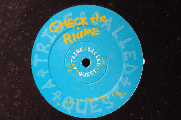 A Tribe Called Quest : Check The Rhime (12", Promo)