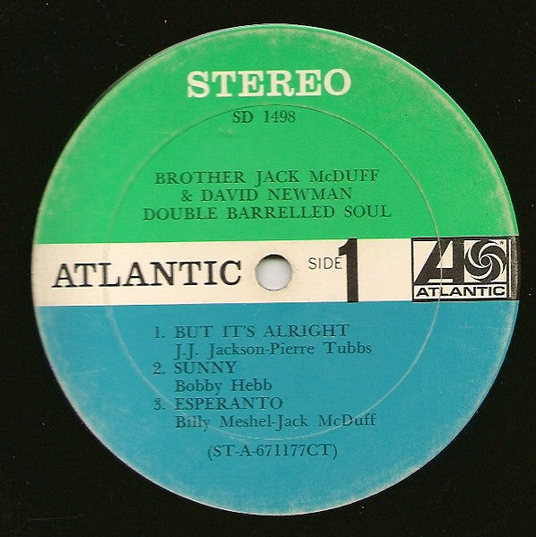 Brother Jack McDuff And David Newman* : Double Barrelled Soul (LP, Album, CT)