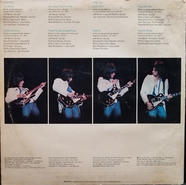 Jeff Beck : Wired (LP, Album, Cov)