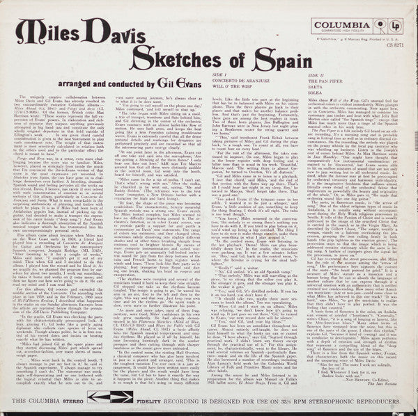 Miles Davis : Sketches Of Spain (LP, Album, RE)