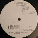 Rick James : Street Songs (LP, Album, Promo, Whi)