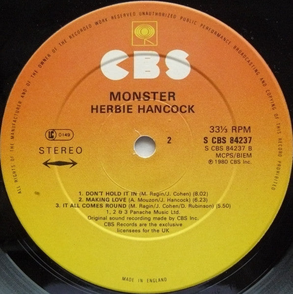 Herbie Hancock : Monster (LP, Album)