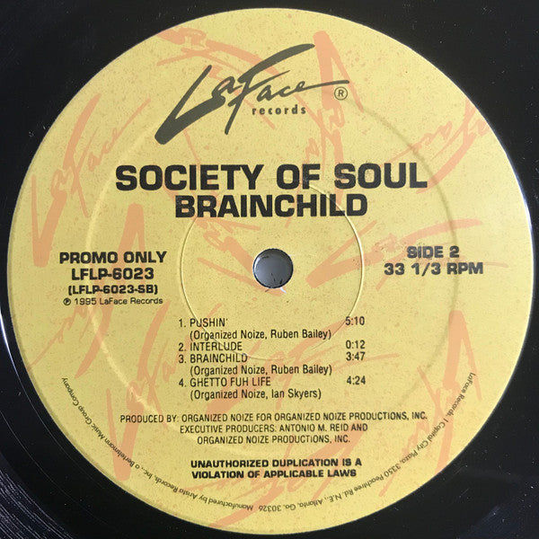 Society Of Soul : Brainchild (2xLP, Album, Promo)