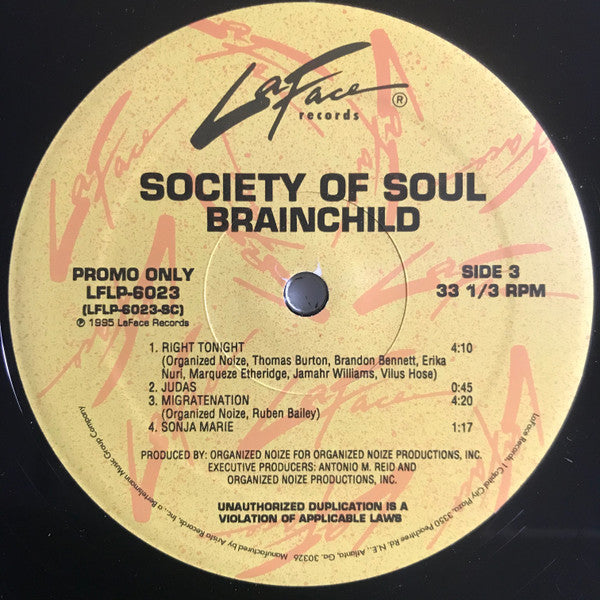 Society Of Soul : Brainchild (2xLP, Album, Promo)