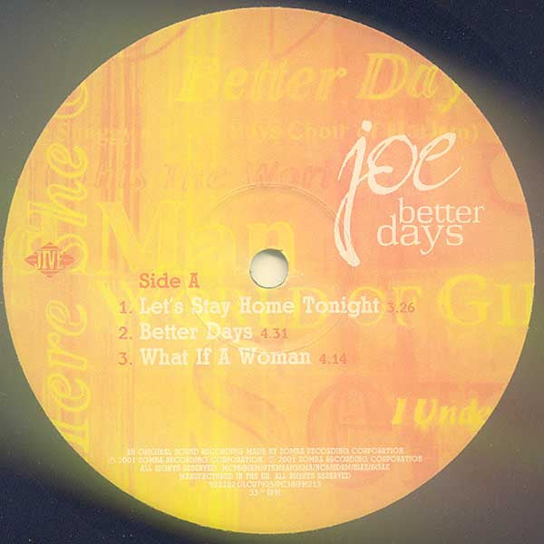 Joe : Better Days (2xLP, Album)