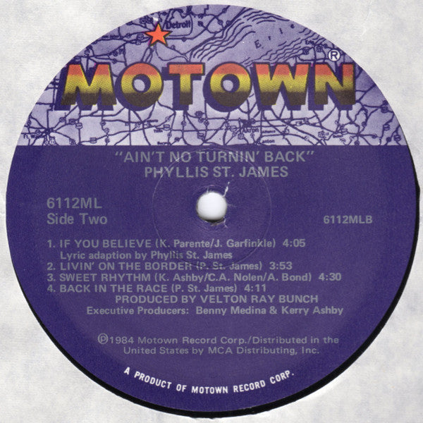Phyllis St. James : Ain't No Turnin' Back (LP, Album)