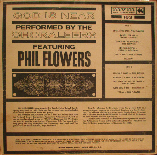 Choraleers* Featuring Phil Flowers : God Is Near (LP, Album)