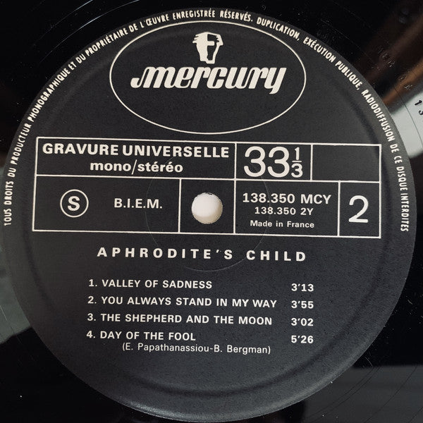 Aphrodite's Child : End Of The World (LP, Album, RP)