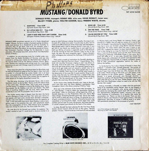Donald Byrd : Mustang! (LP, Album)