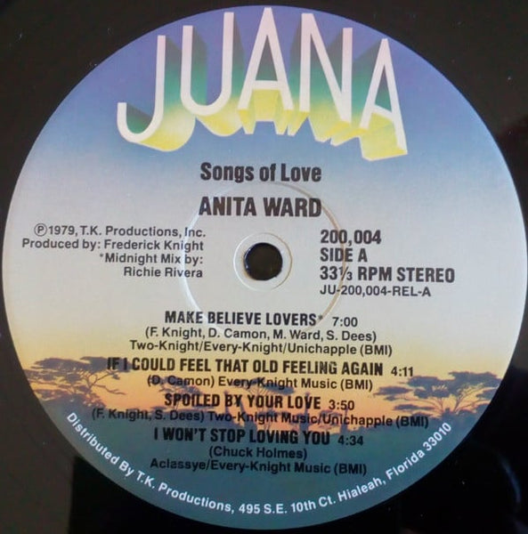 Anita Ward : Songs Of Love (LP, Album, Rai)