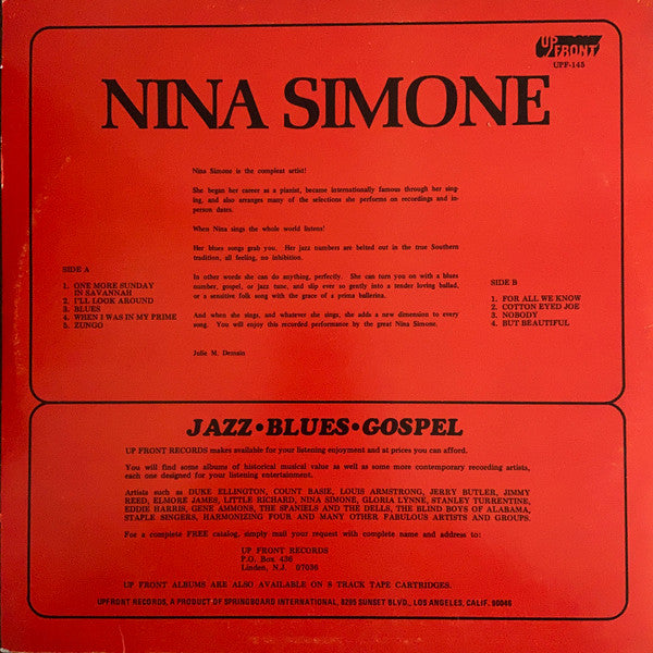 Nina Simone : Nina Simone (LP, Album)