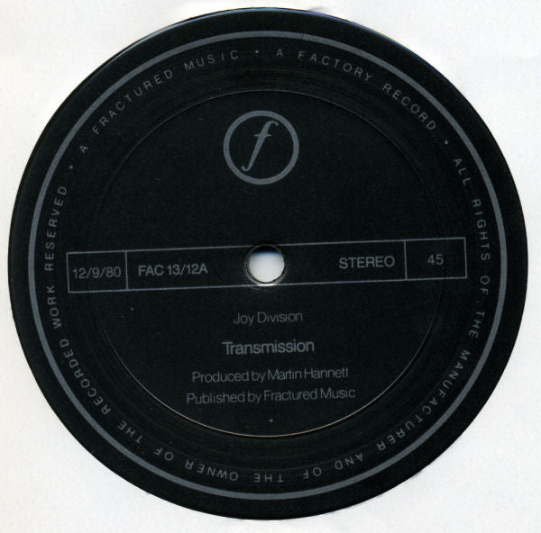 Joy Division : Transmission (12", Single)